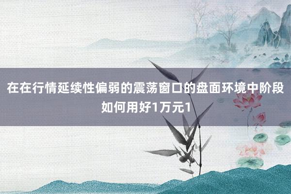 在在行情延续性偏弱的震荡窗口的盘面环境中阶段如何用好1万元1