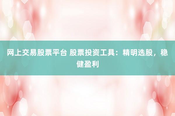 网上交易股票平台 股票投资工具：精明选股，稳健盈利